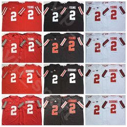 Chen37 College Ohio State Buckeyes Football 2 J.K Dobbins Jersey 2 Chase Young University Uniform Breathable Embroidery And Stitched Red Black