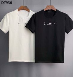 double shirt trend UK - 2022 T shirts for men cotton T-shirt round neck double thread spring summer letter high street loose trend short sleeve Hip hop male clothin 38