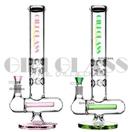 15.5inches ice cather Bong Inline Perc Glass Bongs Matrix Percolator oil Rigs Smoking Pipe High Quality dab Rig Bubbler Pipes With banger nail hookah