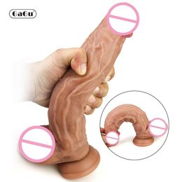 GaGu Giant Flesh black Brown Dildo Thick Huge Dildo Extreme Big Realistic D282N