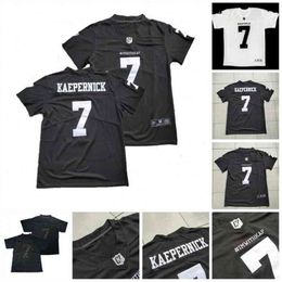 Uf CeoC202 Mens Imwithkap Movie Jersey 7 Colin Kaepernick I'm With Wap American Football Jersey All Black Icon Jersey In Stock Black White