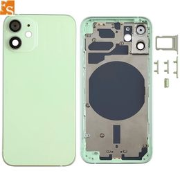 Full Assembly Back Housing For iPhone 12 mini Pro Max 11PRO Complete Battery Cover Rear Door Middle Frame Chassis