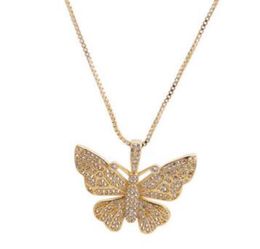 Chains Necklaces Pendants Jewelry Sier Mix Color Colorf Beautif Butterfly Charm Pendant Yellow Blue White Summer Cute Ne