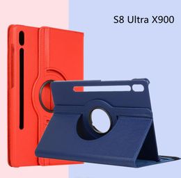T220 T225 360 Rotating Case For Samsung Galaxy Tab S8 ULTRA PLUS X700 X800 X900 A7 Lite 8.7 SM-T220 A8 10.5 X200 X205 Folding Stand Smart Cover Funda