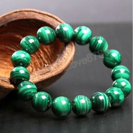 High Quality Malachite Bracelet For Women Men Artificial Stone Beads Bracelets Bangle Elastic Handmade Charm Bracelet JewelryGift