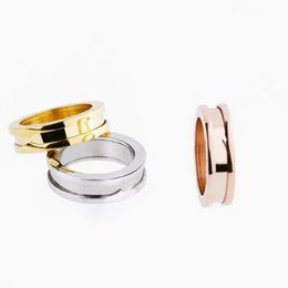 Europe America Style Ring Men Lady Women Stainless Steel 18k Gold Plated Engraved Letter One-band Lovers Narrow Rings Size US5-US11