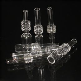 Smoking Accessories 10mm 14mm 18mm Quartz Tip For Nectar Kit Dab Straw Quartz Tube Drip Tips Glass Bowl