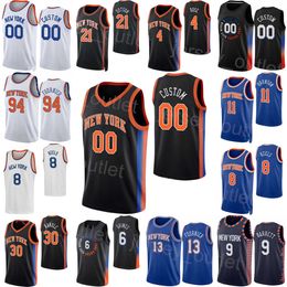 Print Edition Basketball City Earned Derrick Rose Jersey 4 Evan Fournier 13 Mitchell Robinson 23 Immanuel Quickley 5 Julius Randle 30 RJ Barrett 9 Classic Man Woman