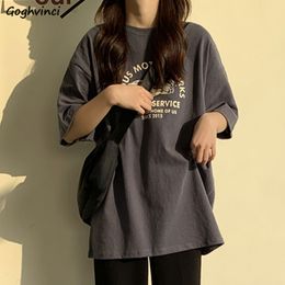 Women Short Sleeve Tshirts Print Casual Korean Style Fashion Harajuku Loose Oneck Student Streetwear Allmatch Simple Ulzzang 220615