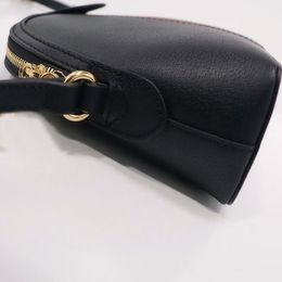 Designer Cross Body Luxury canvas shell bags fashion handbags messenger bags for women lady round purse school bag Genuine Leather trim shoulder straps