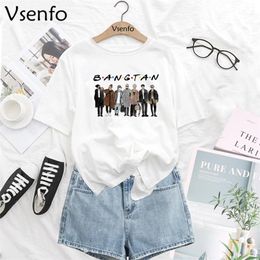 Kpop Friends T Shirt Women Funny Summer Graphic T Shirts Korean Fashion Kawaii Clothes Funny Graphic Tee Shirt Tops Tee Drop 220506