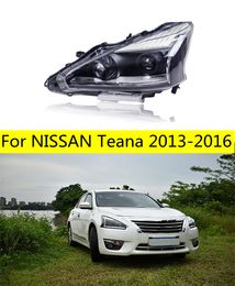 Cars Headlight For Teana 2013-16 Headlights LED Altima DRL Running Lights Bi-Xenon Beam Fog Lights Angel Eyes Auto