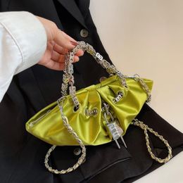 chinese jewelry bags Australia - Evening Bags Traditional Silk Folds Chain Travel Pouch Classic Chinese Embroidery Jewelry Bag Organizer Women Messenger BagEvening