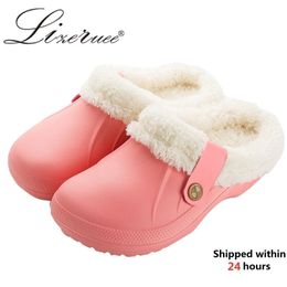 Woman House Slippers PU Leather Warm Fur Slippers Home Slipper Indoor Floor Shoes for Female Winter Fashion Slippers Y200106