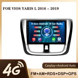 Android 9 Inch 2 DIN Car Video Gps Player Radio Stereo for TOYOTA VIOS 2016-2017 In Dash Head Unit Audio Support OBD DVR Wifi