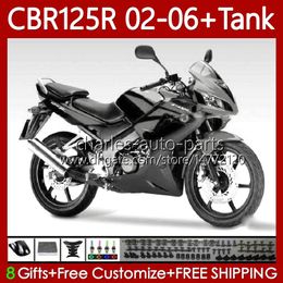 +Tank cover For HONDA CBR-125 CBR 125 R CC 125R Grey new 2002-2006 Bodywork 124No.156 CBR-125R 125CC CBR125R 02 03 04 05 06 CBR125RR 2002 2003 2004 2005 2006 OEM Fairing