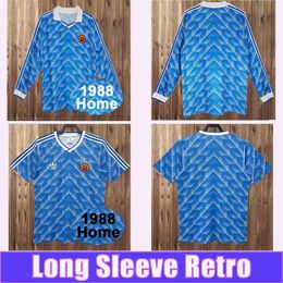 1988 East Retro Soccer Jersey Home Classic Vintage Football Shirt Adult Long Sleeve Uniforms