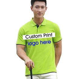 Polo Shirt DIY Po Flag Company Golf Tops Custom make Polos Custom Embroidery Printing Your Design Unisex 220608
