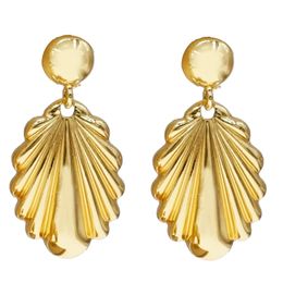 -Verkauf von italienischem Blatt Gold überzogene Ohrringe Frauen Hochzeit Bankett Schmuck W0001 W220329