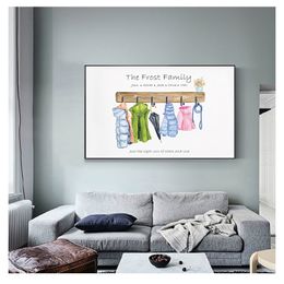 Poster Coats Wall Art Canvas Painting Warm Overcoat Wall Pictures For Living Room Decor Custom Family Print Gift Personalised 220623