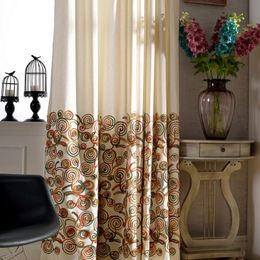 Curtain & Drapes Simple And Modern Cotton Linen Cloth Embroidered Curtains For Living Dining Room BedroomCurtain