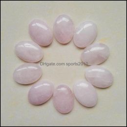 Arts And Crafts Arts Gifts Home Garden Natural Stone Oval Cabochon Loose Beads Opal Rose Quartz Turquoise Stones Face For Dhk4R