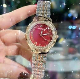 High quality Top model Quartz Watches 37mm Casual roman diamonds ring women rose gold stainless steel Premium classic atmosphere good Bracelet Wristwatch