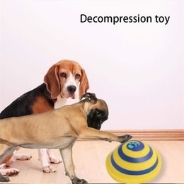 Dog Toys Squeaking Sounding Disc Woof Glider Pet s Interactive Vocal Ball Chewing Tooth Clean Food Toy Y200330
