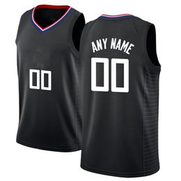 Printed Los Angeles Custom DIY Design Basketball Jerseys Customization Team Uniforms Print Personalised any Name Number Mens Women Youth Boys Black Jersey 1001