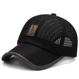 Summer Men and Women Mesh Baseball Cap Outdoor Breathable Caps Casual Hat for Travel Sports Running hat
