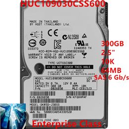New Original Hard Drives For Hgst 300GB 2.5" SAS 64MB 10000RPM For Internal Server HDD HUC109030CSS600
