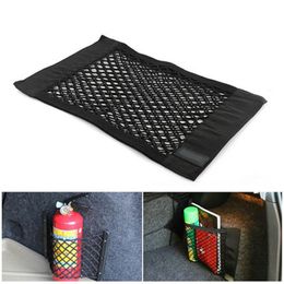 Car Organizer Interior Nets Trunk Seat Back Elastic Mesh Net Storage Bag Luggage Holder Pocket BagCar