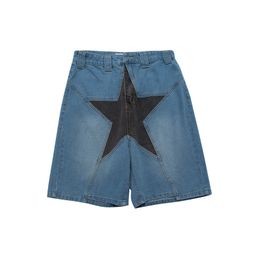 Jeans Denim Shorts Men Star Patchwork Summer Designer Mens Bleached Retro Big Size short Pants Trousers