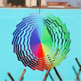 10 inches Double-sided Sublimation Aluminium Wind Spinner Crafts Heat Transfer Printing Aluminum Arts and Crafts DIY Blank Home Decorations B6