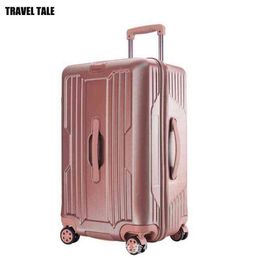 TRAVEL TALE NEW inch abs pc travel suitcase spinner hard side large trolley rolling luggage bag with wheel J220708 J220708