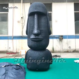 Cute Inflatable Moai Model 3m Air Blow Up Replica Of Easter Island Mysterious Stone Statue For Club Party Decoration