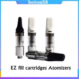 EZ Top Fill Fill Vape Cartridge Atomizers Ceramic Coil диаметром 11 мм 0,5 мл одноразовый бак с регулируемым верхним потоком воздуха