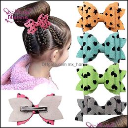 Hair Accessories Fashion Sequbowknot Toddler Clips Cute Princess Bangs Hairpbaby Headwear Party Decoration Kids Pography Props Drop D Dh6Km