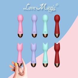 10 Frequency Mini Pussy Female Massage Av Vibrator Usb Rechargeable Waterproof Kawaii sexy Toys For a Couple Intimate Goods
