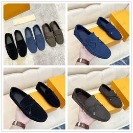 Designer Men's Driving Shoes Driving Moccasins Loafer Lightweight Penny Loafers Slip-On Breathable Mens Casual Suede Leather Comfortable Dress Shoes