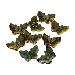 Cloisonne Vintage Large Butterfly Beads Charms for Jewellery Making DIY Long Necklace Sweater chain Pendant Enamel Accessories