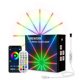 Strings Sets RGB Fireworks LED Strip Light 6w SMD Fairy Remote/Bluetooth Control Year Christmas Room Decor TapeLED StringsLED
