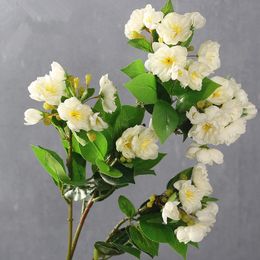 85CM Upscale Artificial Flowers Single Branches Begonia Camellia Home Decor Flores For Shopping Mall Wedding Decoration 10 Pcs