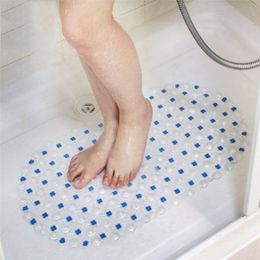 1pcs Tub Bath Shower 68x38cm Tub Clear Bubble Mat Safety Anti-slip PVC Floor Mat Rug 220511