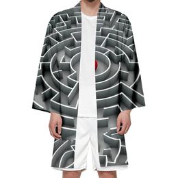 Men's Casual Shirts Kimono Men's And Women's Clothing Japanese-style 3D Digital Printing Japanese Traditional Cardigan15Men's