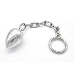 Stainless Steel Male Anal Beads Balls Cock Ring Stretcher Climax Butt Plugs Prostate Massage BDSM Restraint sexy Toys For Men Gay