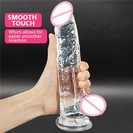 Soft Silicone Jelly Penis with Cock Adults Toys sexy Shop Big Butt Plug For Woman Anal Toy Realistic Huge Suction Cup Dildo