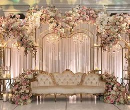 Luxury Welcome Door Frame Wedding Decoration Backdrops Flower Arch Christmas Ornaments Display Stand Birthday Party Balloon Box Props Stage Background Rack
