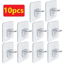 Hooks & Rails Adhesive Shelf Support Pegs Drill Free Nail Instead Holders Closet Cabinet Clips Wall Hangers HooksHooks
