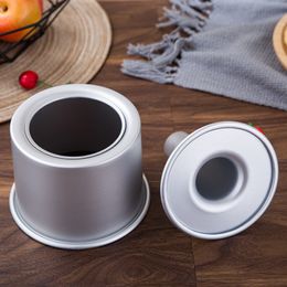 Round middle hole Alloy Chiffon Cake toast bread Pan Removable Bottom Hollow Chimney Mould DIY Baking Tools bake Model Bread box 220601